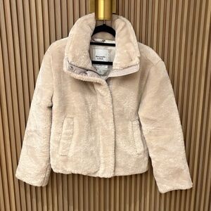 Abercrombie & Fitch Faux Fur Puffer Jacket XS NWOT